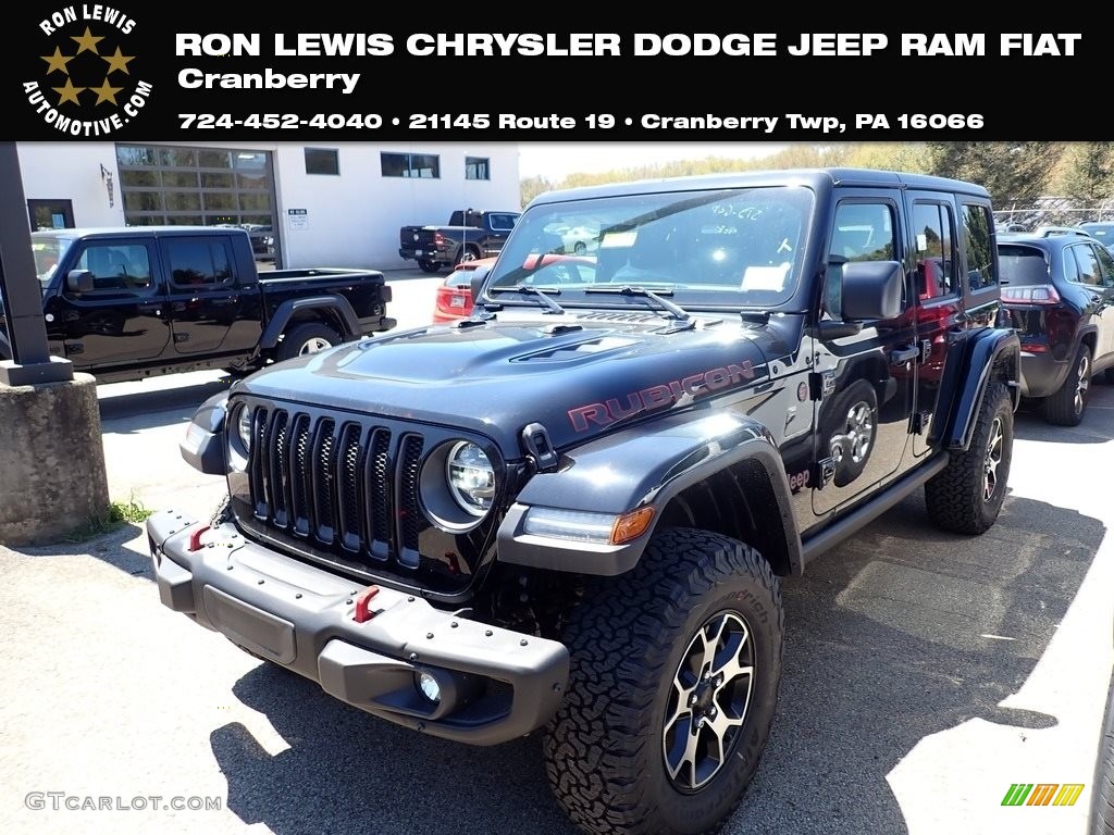 2020 Wrangler Unlimited Rubicon 4x4 - Black / Black photo #1