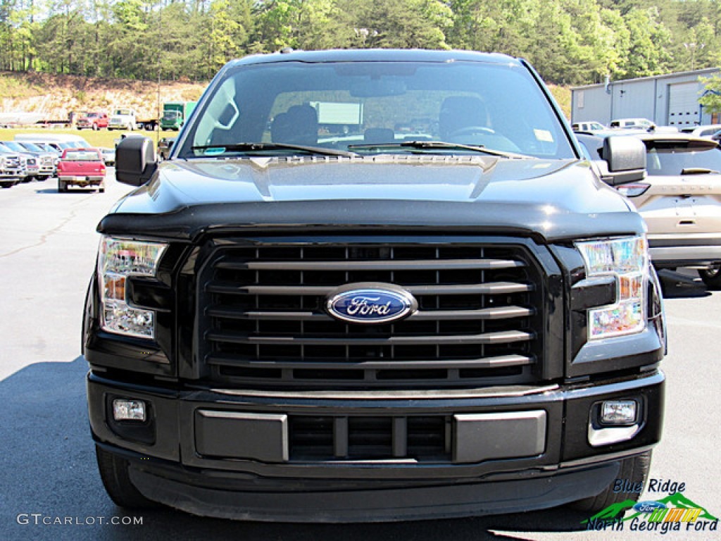 2016 F150 XLT SuperCab - Shadow Black / Medium Earth Gray photo #8