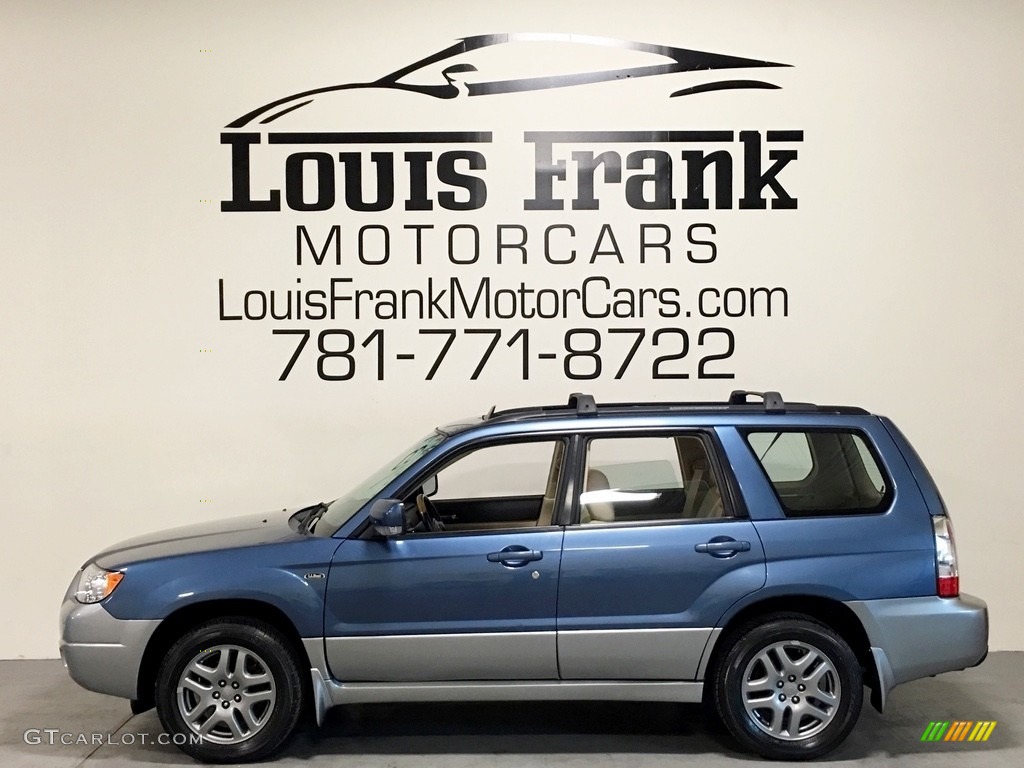 2008 Forester 2.5 X L.L.Bean Edition - Newport Blue Pearl / Desert Beige photo #1