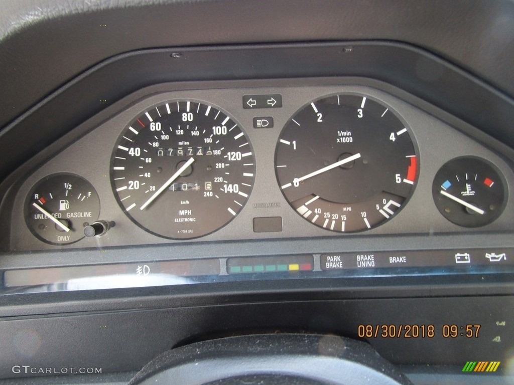 1986 BMW 3 Series 325e Sedan Gauges Photo #138668667