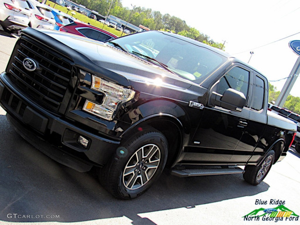 2016 F150 XLT SuperCab - Shadow Black / Medium Earth Gray photo #31