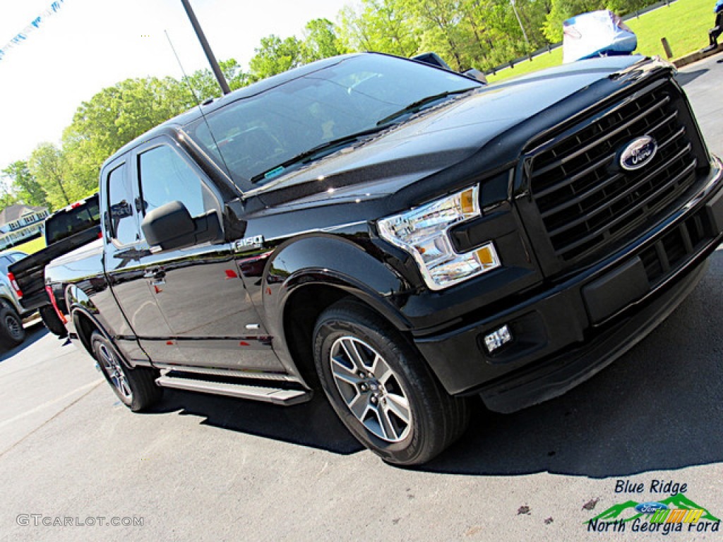 2016 F150 XLT SuperCab - Shadow Black / Medium Earth Gray photo #32