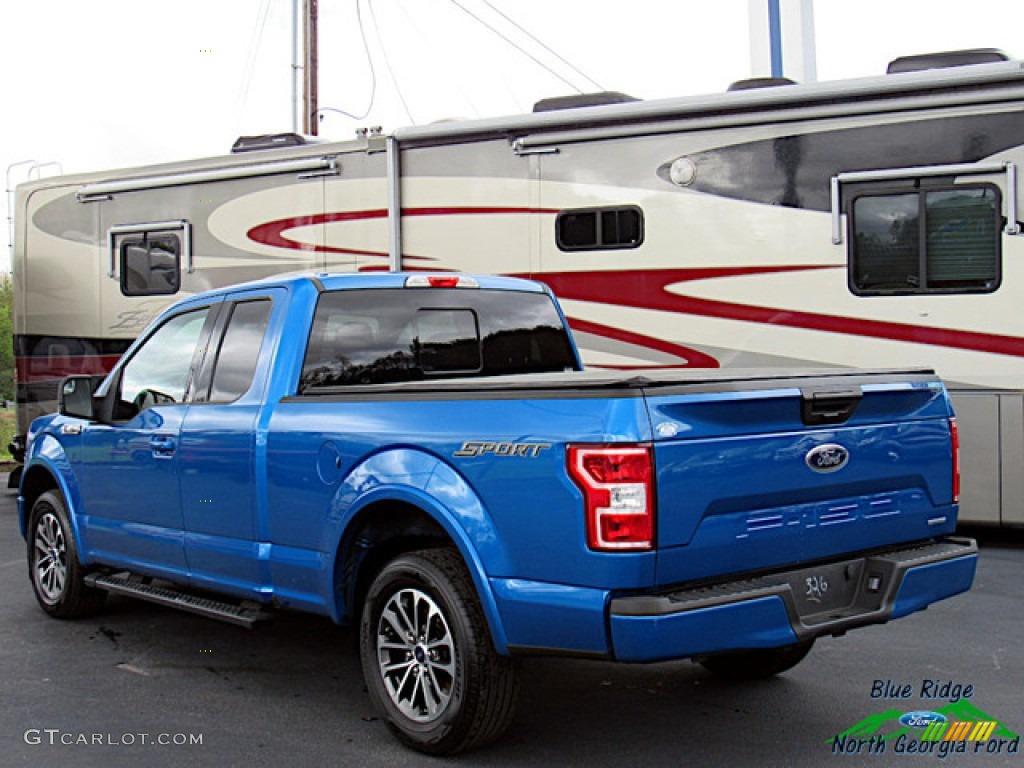 2019 F150 XLT SuperCab - Velocity Blue / Black photo #3