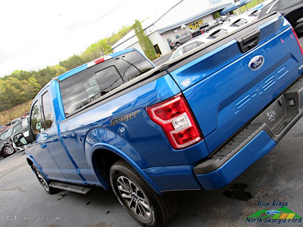 2019 F150 XLT SuperCab - Velocity Blue / Black photo #33