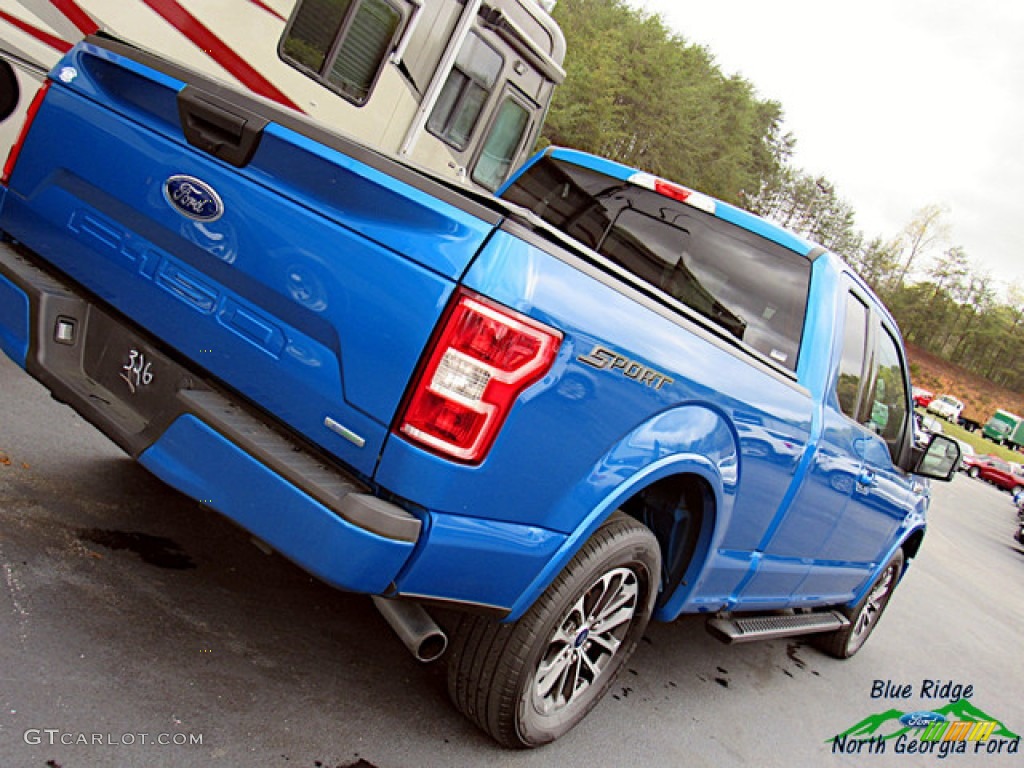 2019 F150 XLT SuperCab - Velocity Blue / Black photo #34