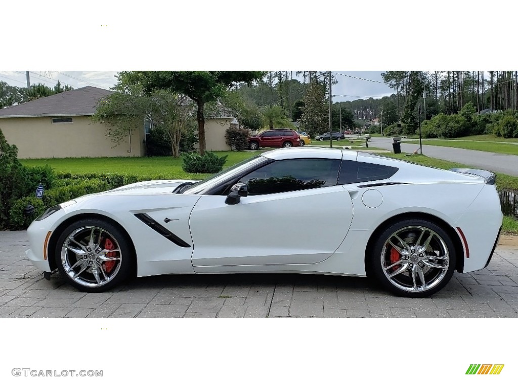 2015 Corvette Stingray Coupe Z51 - Arctic White / Gray photo #19