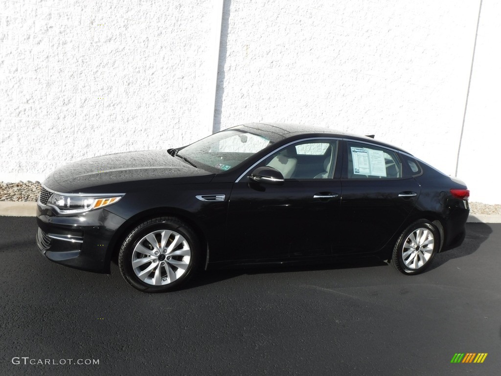 2016 Optima EX - Ebony Black / Beige photo #2