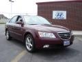 2009 Dark Cherry Red Hyundai Sonata SE V6  photo #1