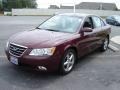 2009 Dark Cherry Red Hyundai Sonata SE V6  photo #3