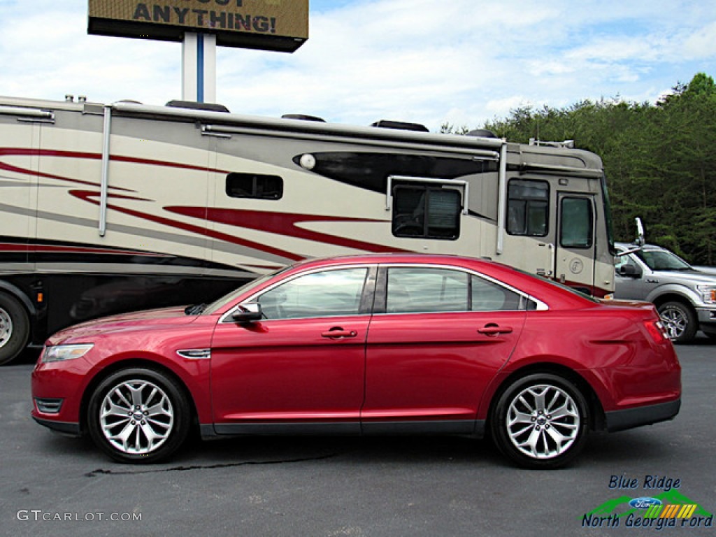 2013 Taurus Limited - Ruby Red Metallic / Charcoal Black photo #2