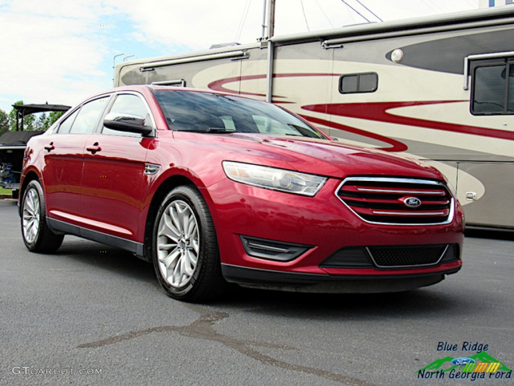 2013 Taurus Limited - Ruby Red Metallic / Charcoal Black photo #7