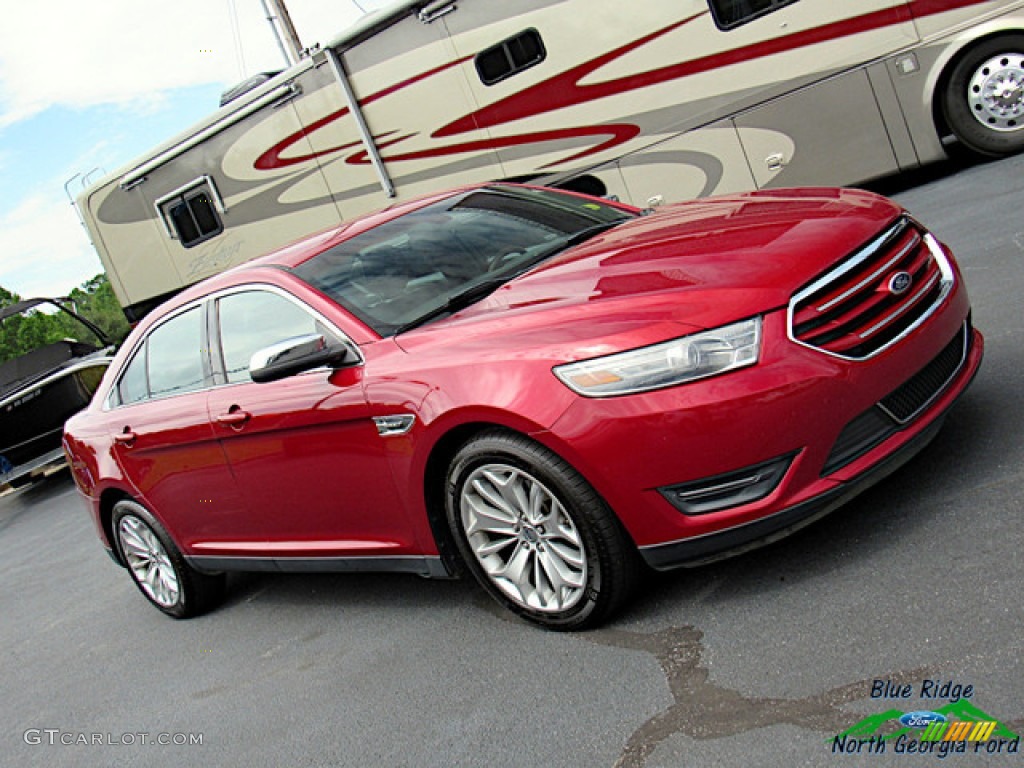 2013 Taurus Limited - Ruby Red Metallic / Charcoal Black photo #28
