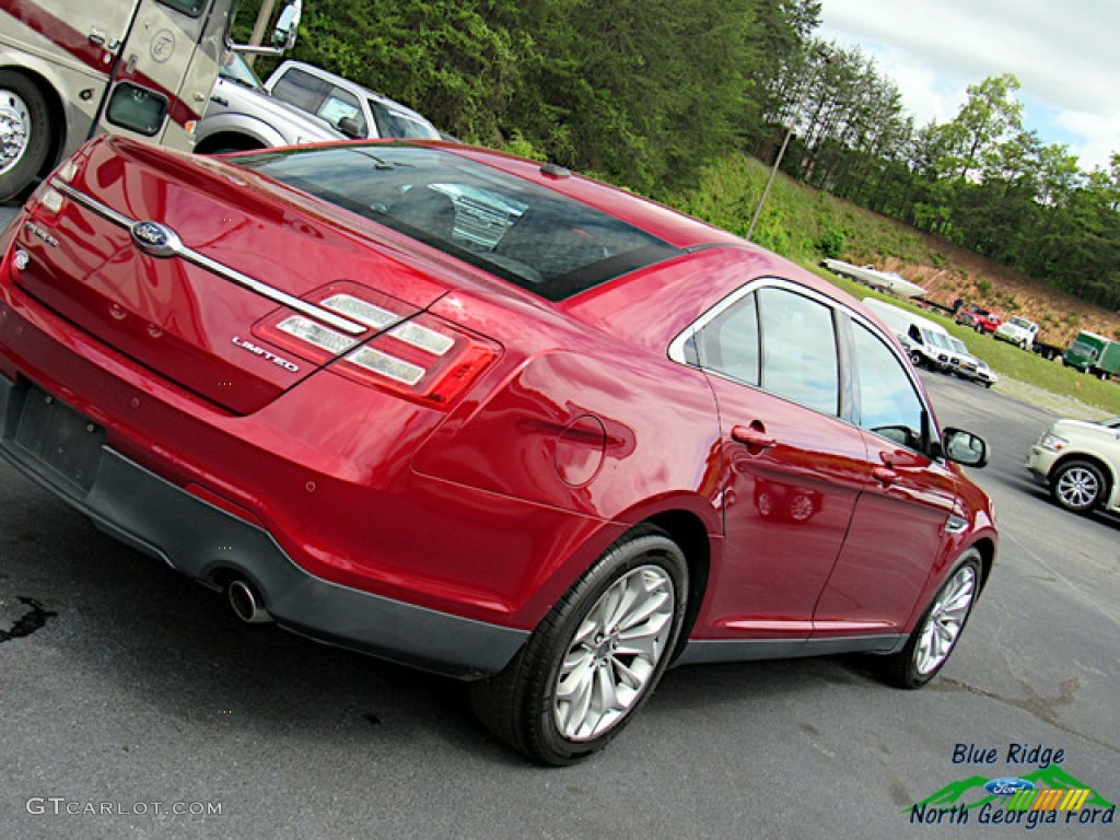 2013 Taurus Limited - Ruby Red Metallic / Charcoal Black photo #29
