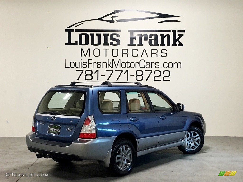 2008 Forester 2.5 X L.L.Bean Edition - Newport Blue Pearl / Desert Beige photo #125