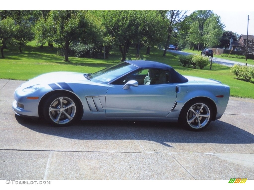 2012 Corvette Grand Sport Convertible - Carlisle Blue Metallic / Cashmere/Ebony photo #1