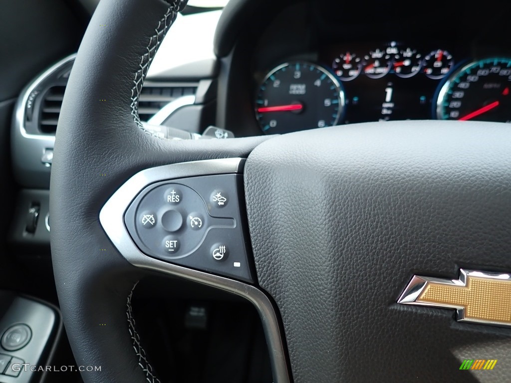 2020 Chevrolet Tahoe Premier 4WD Jet Black Steering Wheel Photo #138672705