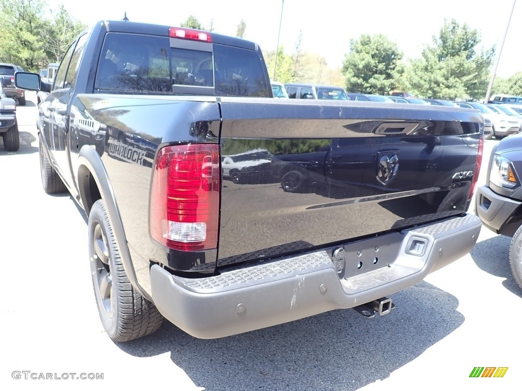 2020 1500 Classic Warlock Quad Cab 4x4 - Diamond Black Crystal Pearl / Black/Diesel Gray photo #3