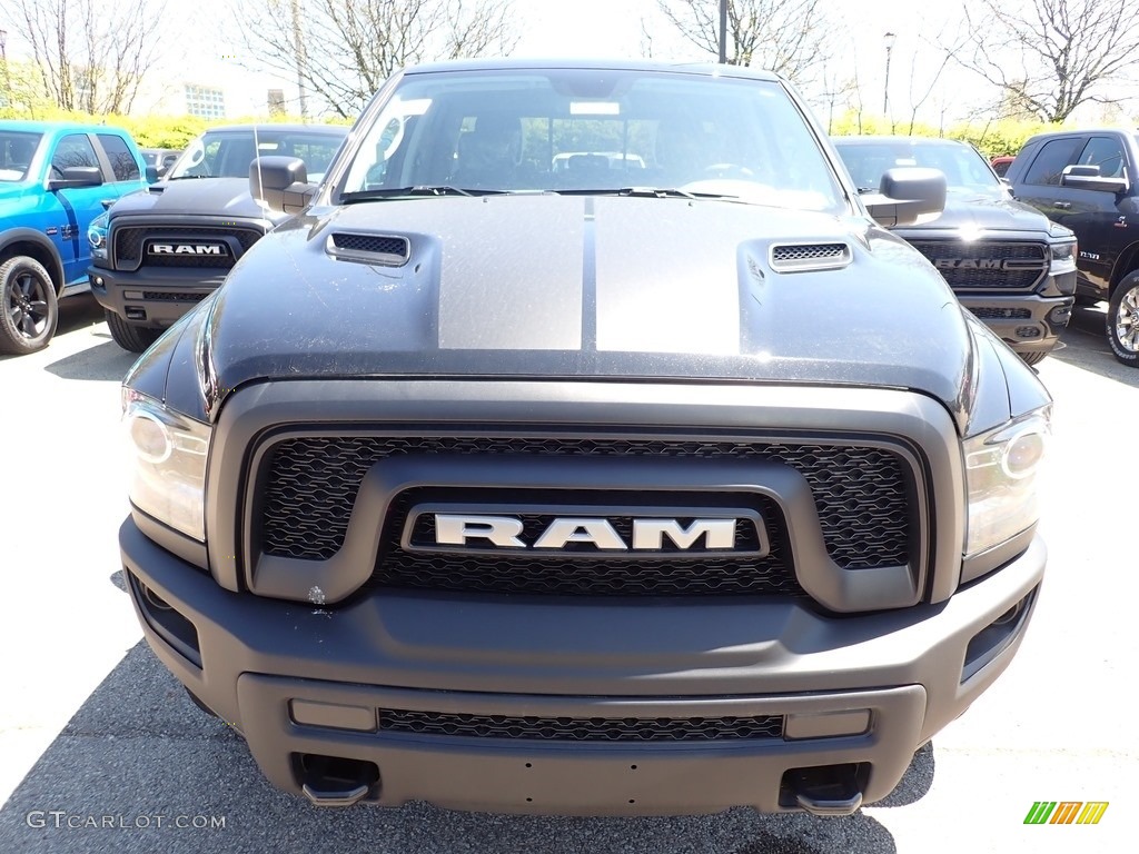 2020 1500 Classic Warlock Quad Cab 4x4 - Diamond Black Crystal Pearl / Black/Diesel Gray photo #8