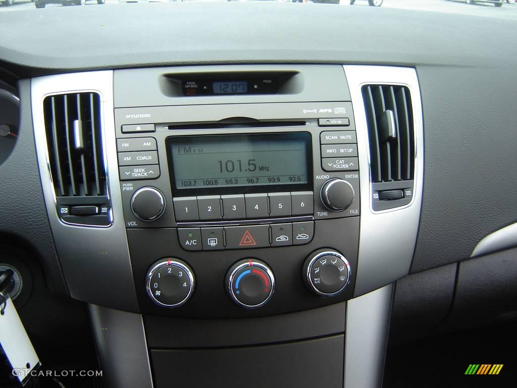 2009 Sonata SE V6 - Dark Cherry Red / Gray photo #17