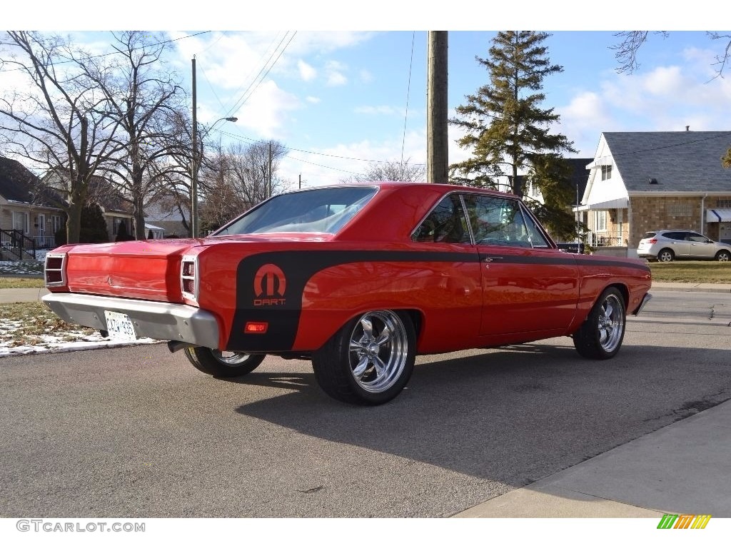 1969 Dart Custom Hardtop - Viper Red / Black photo #7