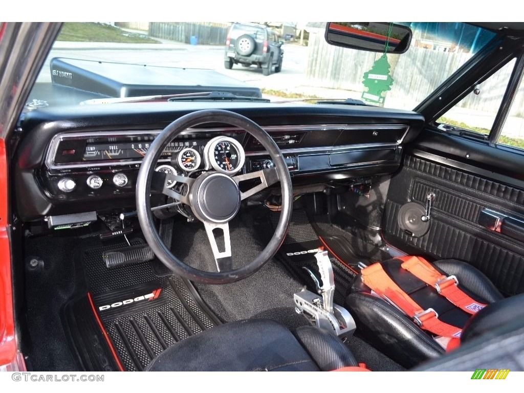 Black Interior 1969 Dodge Dart Custom Hardtop Photo #138673920