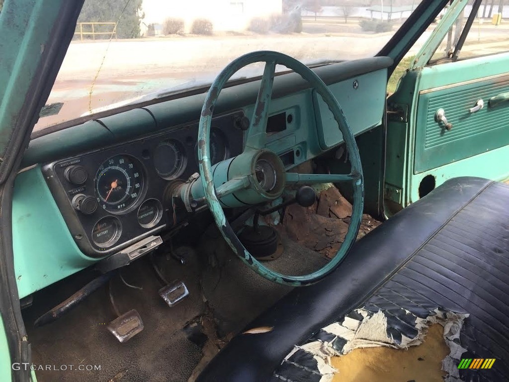 Black Interior 1968 Chevrolet C/K C10 Standard Regular Cab Photo #138674250