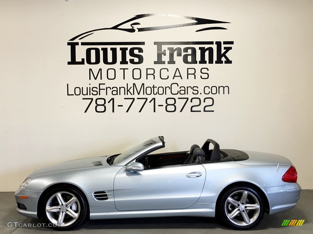 2003 SL 500 Roadster - Diamond Silver Metallic / Charcoal photo #1