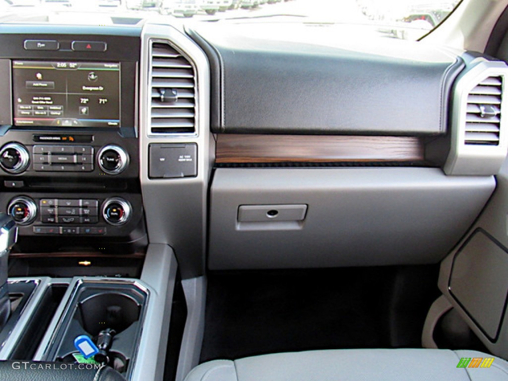 2015 F150 Lariat SuperCrew - White Platinum Tricoat / Medium Light Camel photo #17