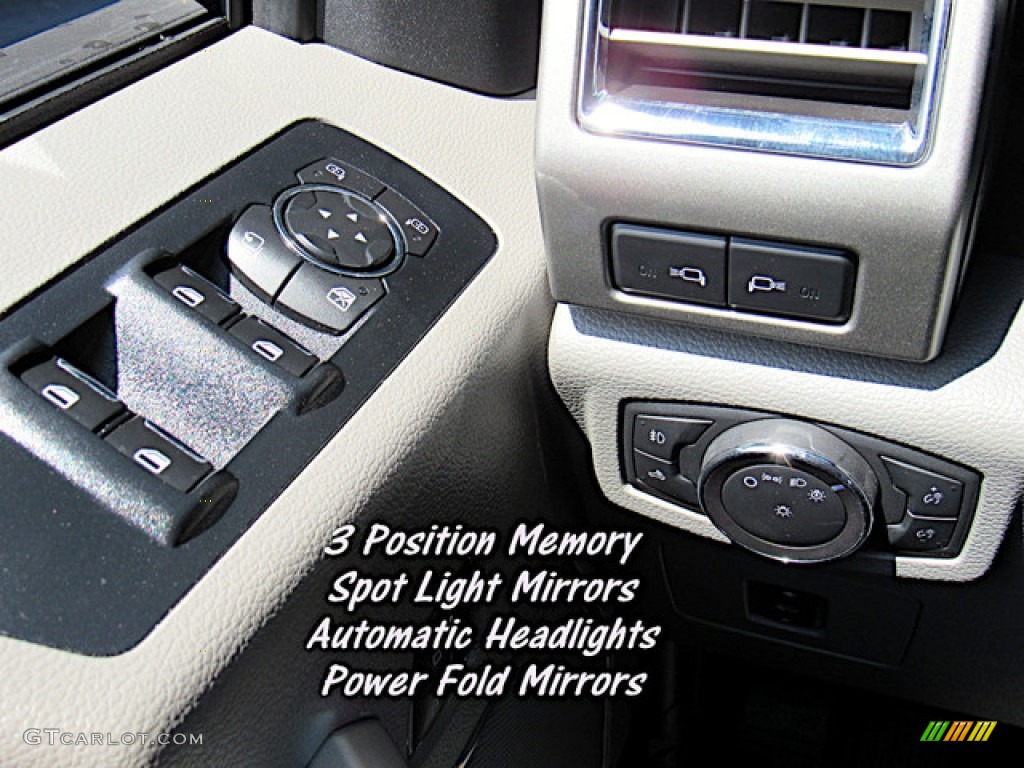 2015 F150 Lariat SuperCrew - White Platinum Tricoat / Medium Light Camel photo #24