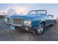 Viking Blue 1971 Oldsmobile Cutlass Supreme Convertible Exterior