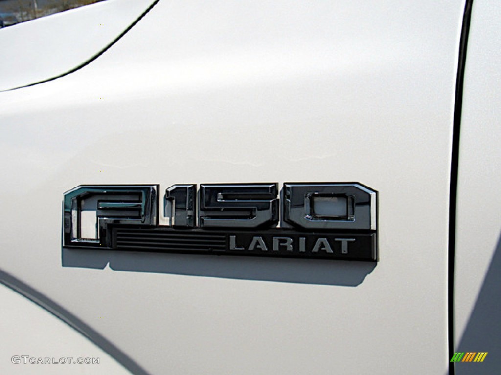 2015 F150 Lariat SuperCrew - White Platinum Tricoat / Medium Light Camel photo #37