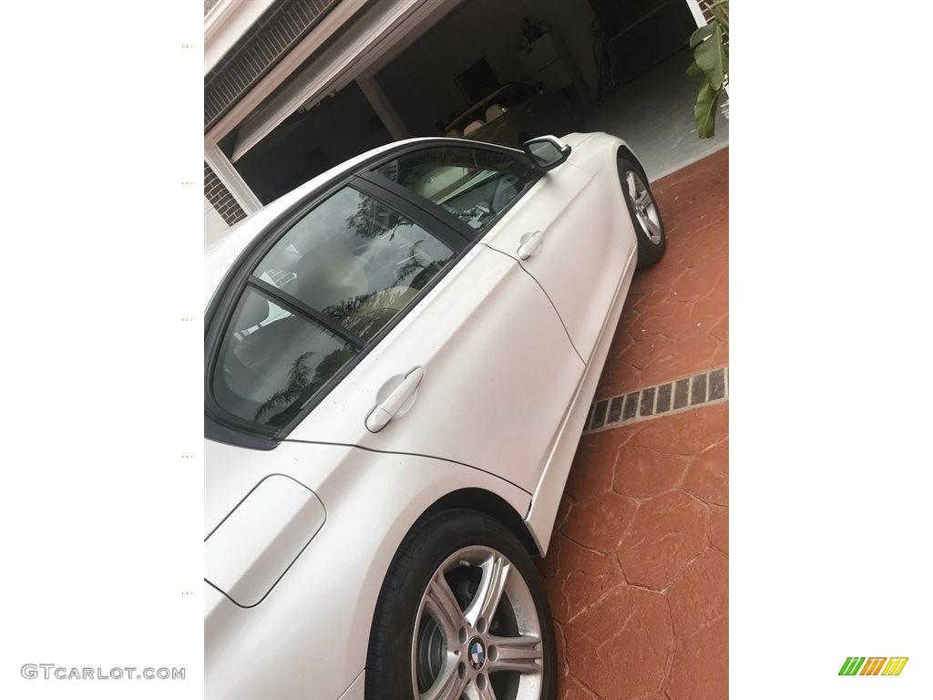 2014 3 Series 328i Sedan - Mineral White Metallic / Venetian Beige photo #3