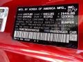 R556P: Valencia Red Pearl 2017 Acura NSX Standard NSX Model Color Code