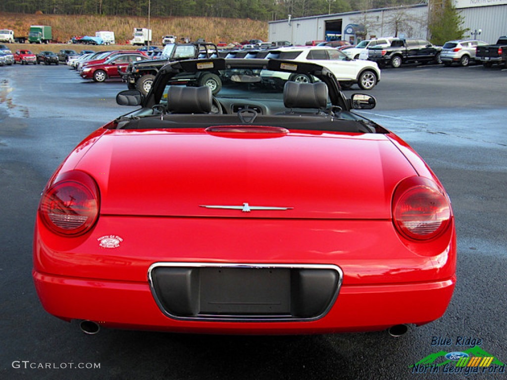 2002 Thunderbird Deluxe Roadster - Torch Red / Midnight Black photo #4