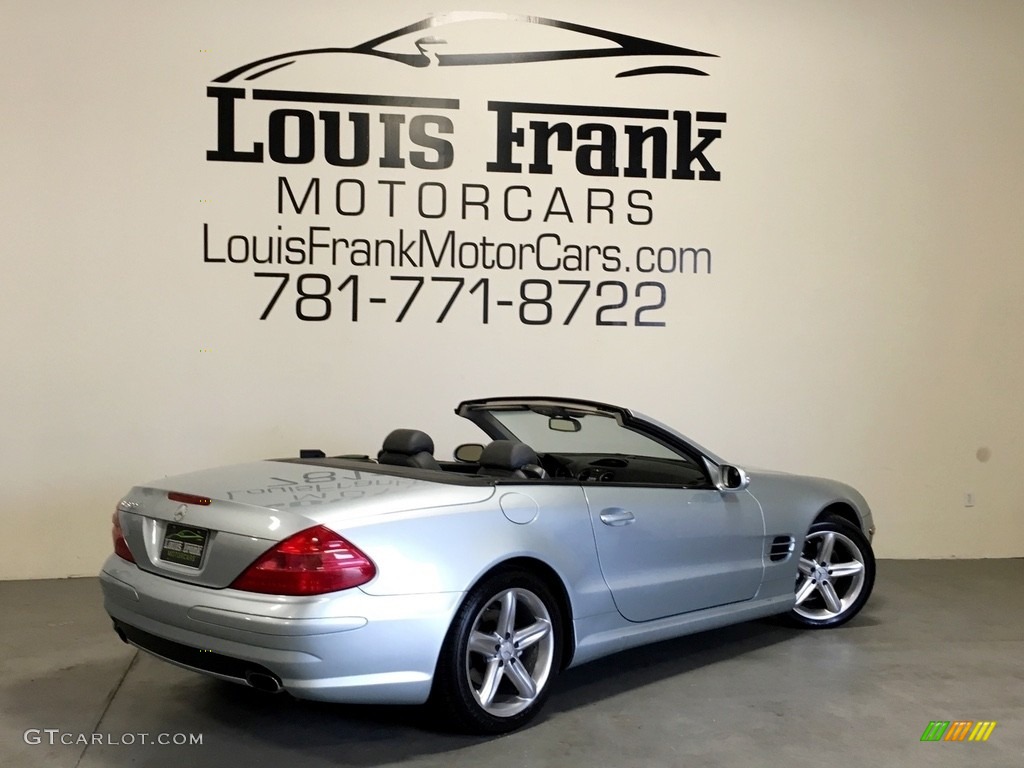 2003 SL 500 Roadster - Diamond Silver Metallic / Charcoal photo #112