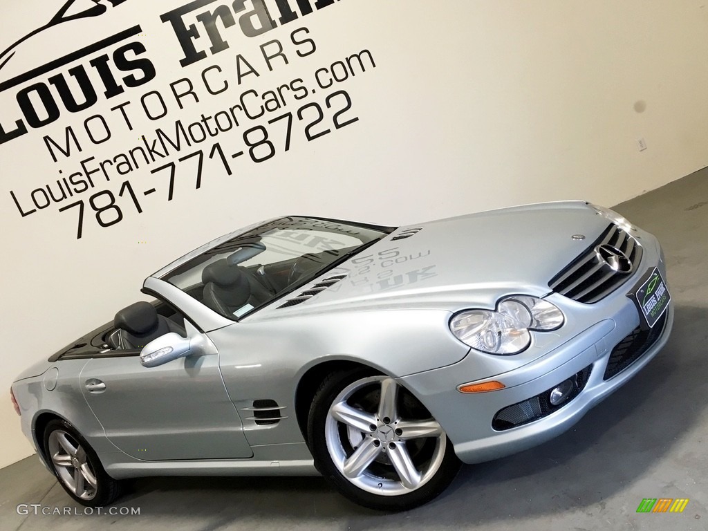 2003 SL 500 Roadster - Diamond Silver Metallic / Charcoal photo #114