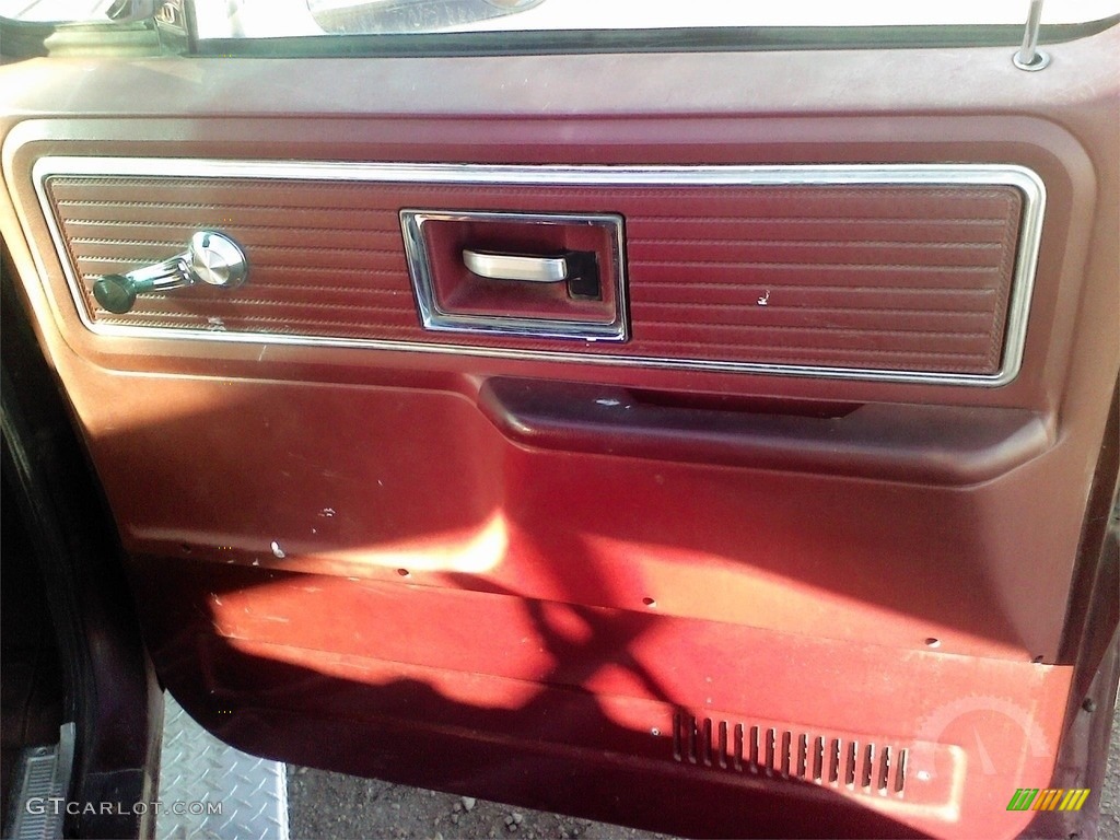 1979 Chevrolet C/K C20 Scottsdale Camper Special Regular Cab Red Door Panel Photo #138681985