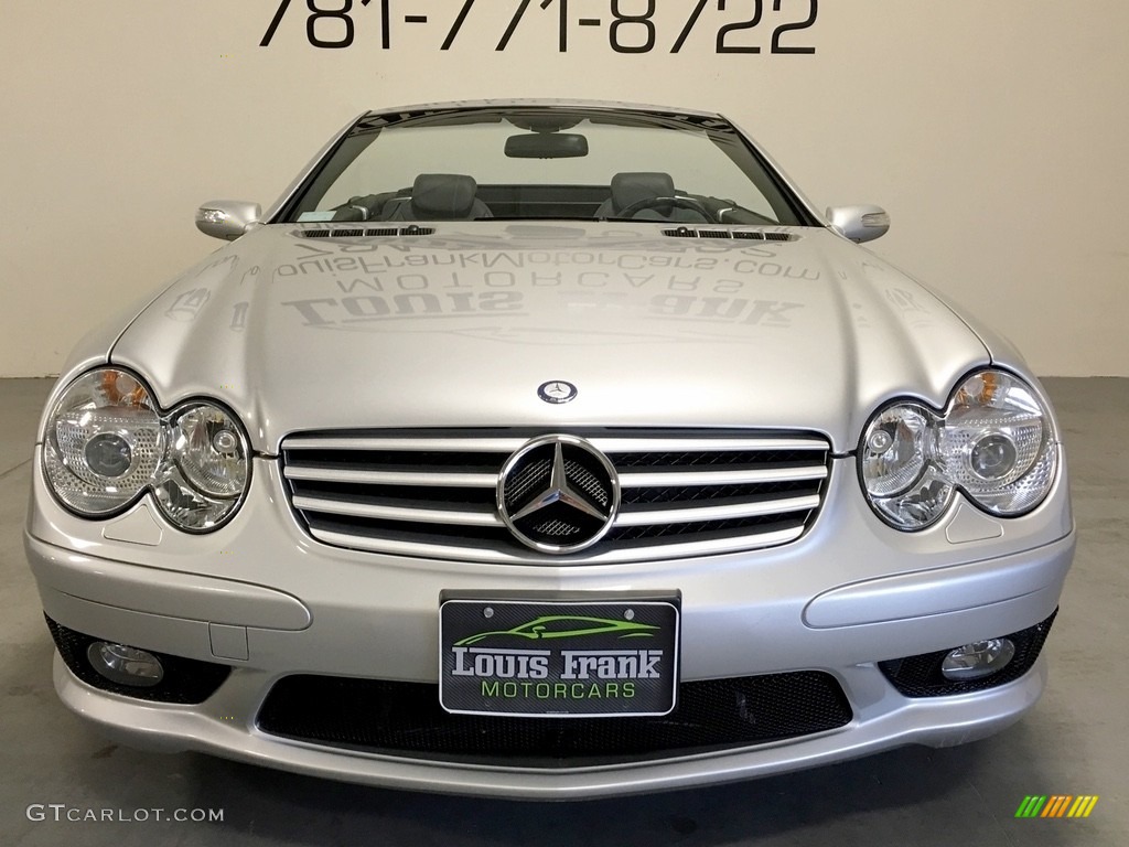 2004 SL 55 AMG Roadster - Brilliant Silver Metallic / Charcoal photo #25