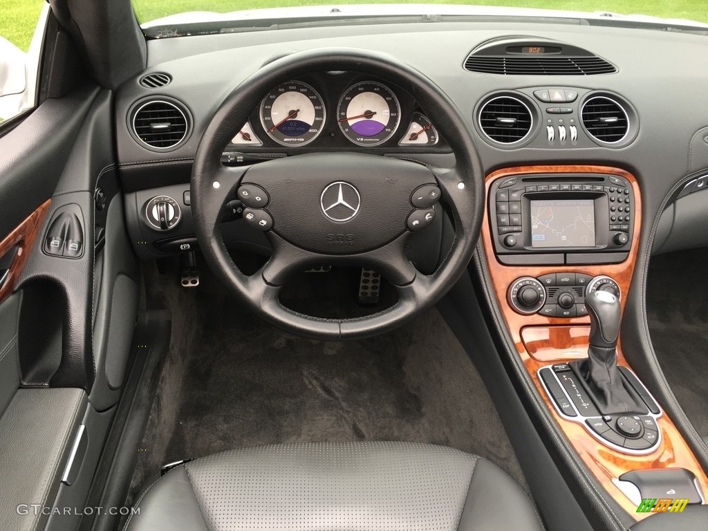 2004 SL 55 AMG Roadster - Brilliant Silver Metallic / Charcoal photo #47