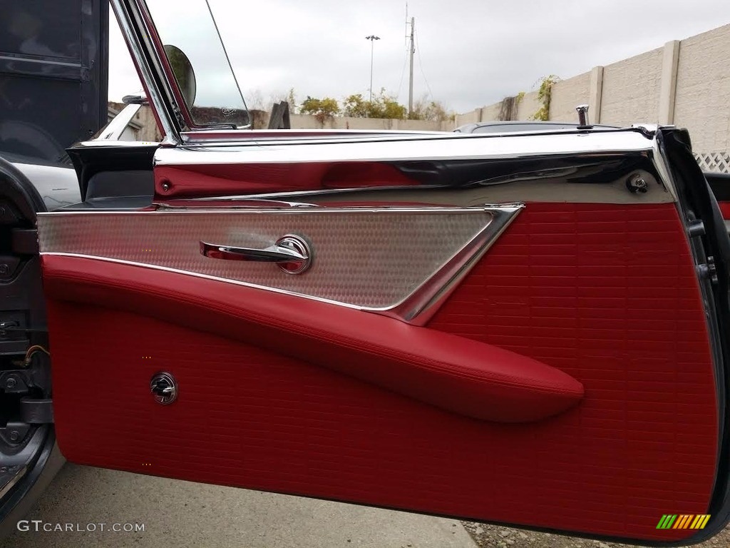 1957 Ford Thunderbird Standard Thunderbird Model Red Door Panel Photo #138682728