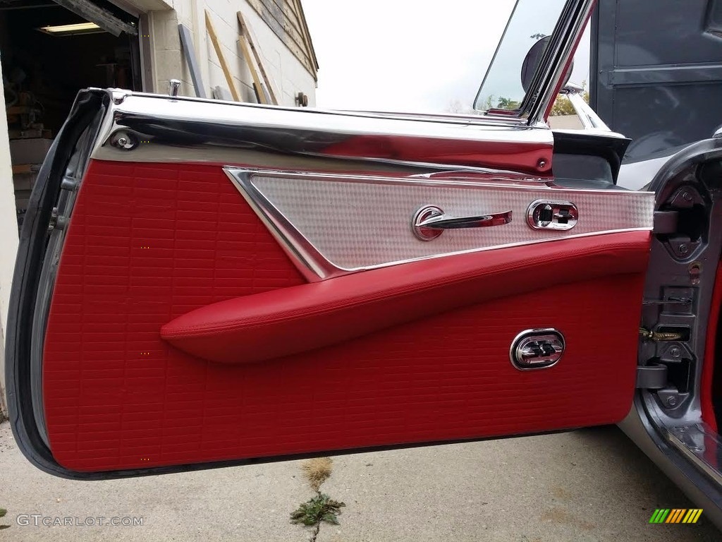 1957 Ford Thunderbird Standard Thunderbird Model Red Door Panel Photo #138682755