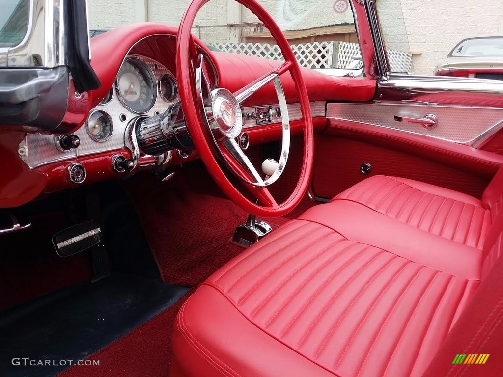 Red Interior 1957 Ford Thunderbird Standard Thunderbird Model Photo #138682806