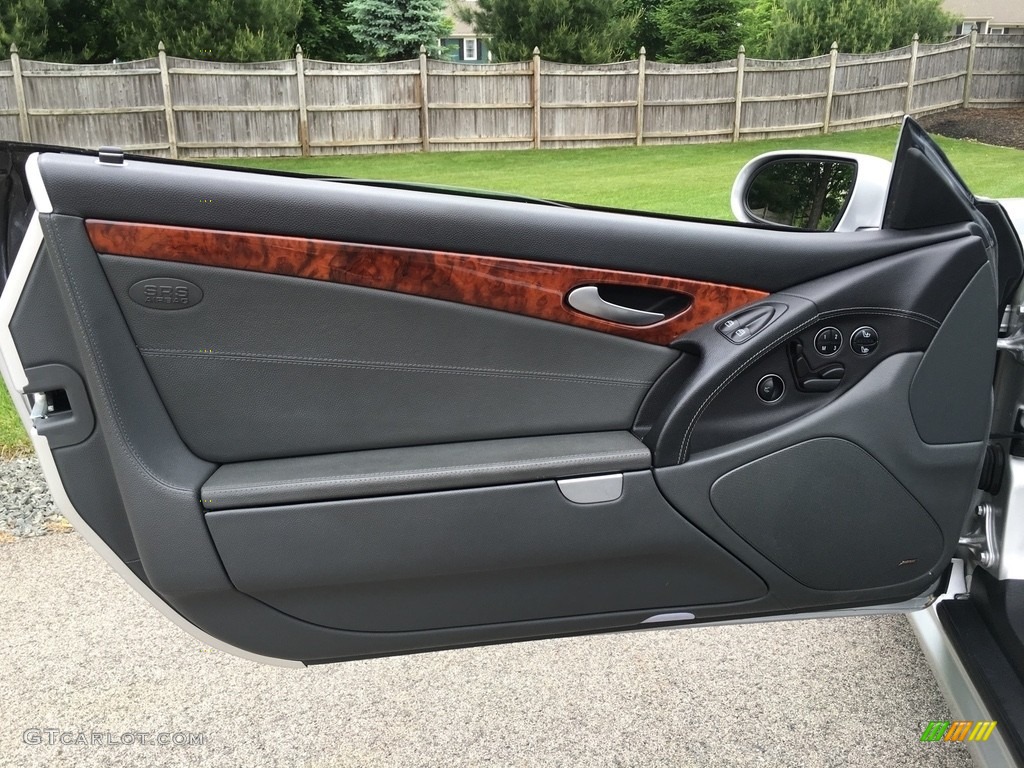 2004 Mercedes-Benz SL 55 AMG Roadster Charcoal Door Panel Photo #138683097