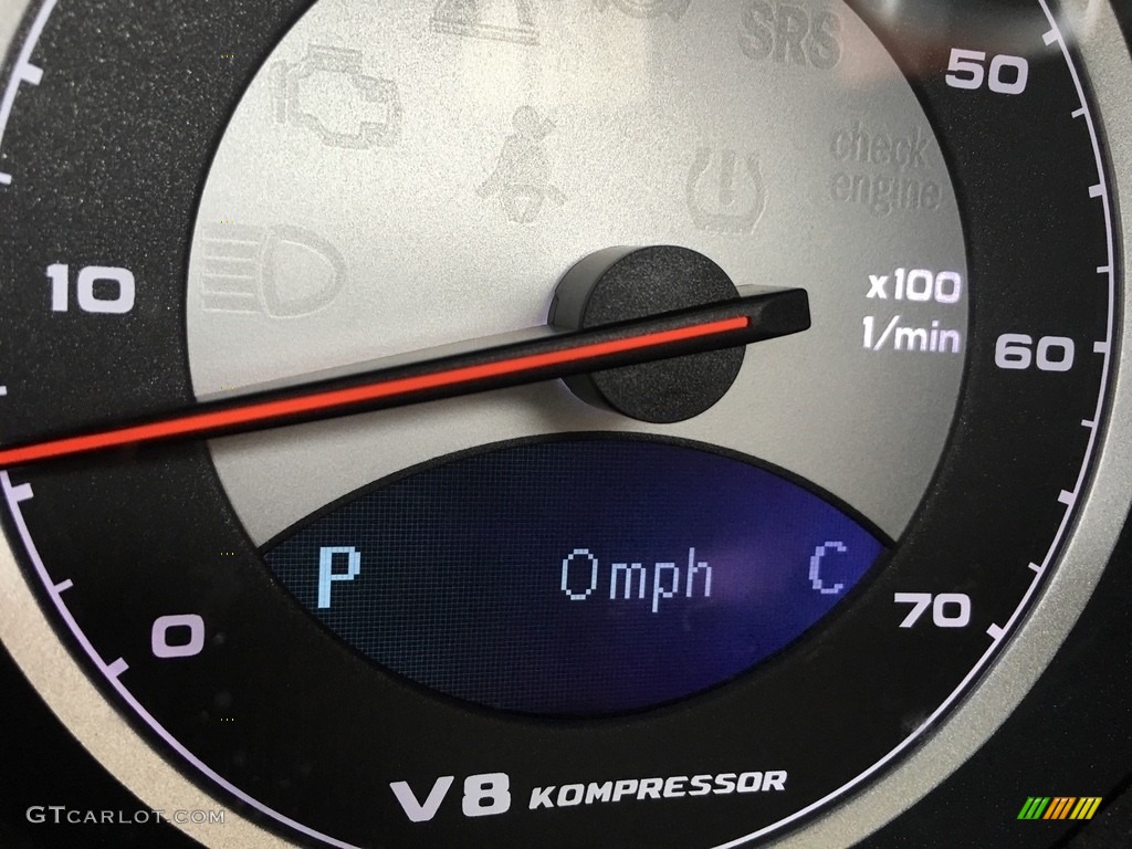 2004 SL 55 AMG Roadster - Brilliant Silver Metallic / Charcoal photo #82