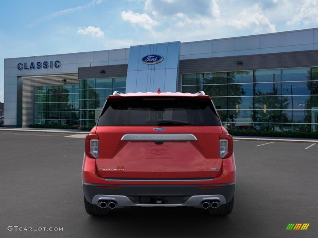 2020 Explorer Platinum 4WD - Rapid Red Metallic / Ebony photo #5
