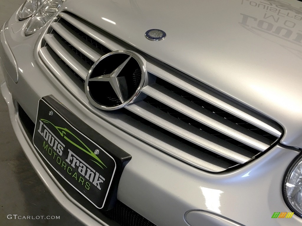 2004 SL 55 AMG Roadster - Brilliant Silver Metallic / Charcoal photo #95