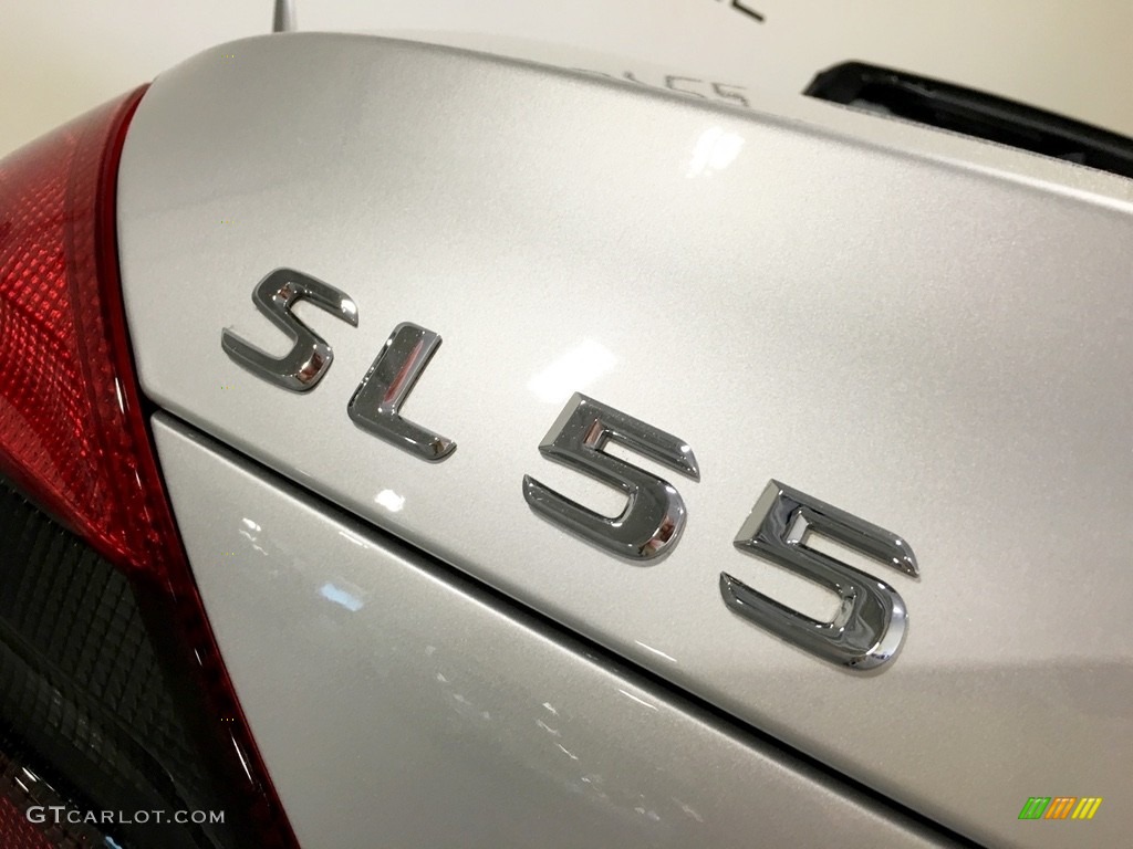 2004 SL 55 AMG Roadster - Brilliant Silver Metallic / Charcoal photo #103