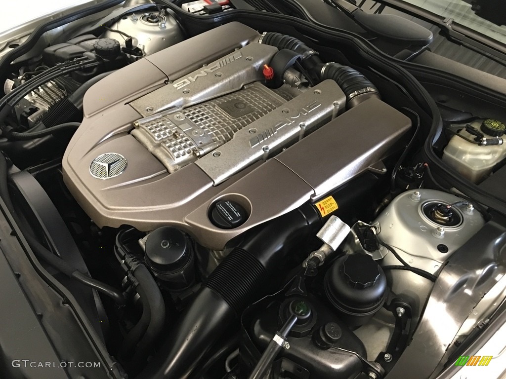 2004 SL 55 AMG Roadster - Brilliant Silver Metallic / Charcoal photo #114