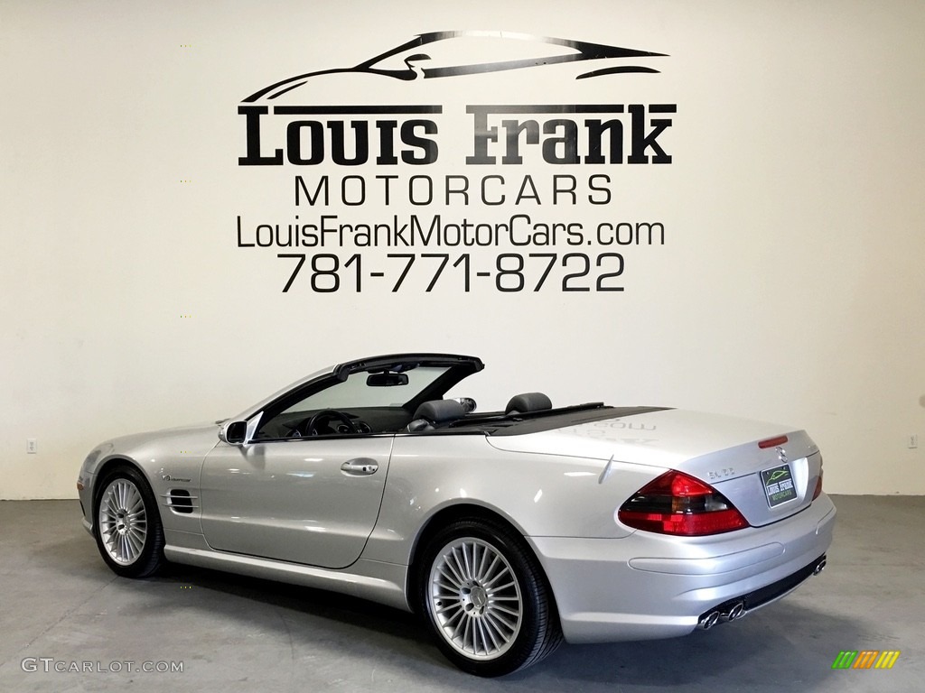 2004 SL 55 AMG Roadster - Brilliant Silver Metallic / Charcoal photo #125