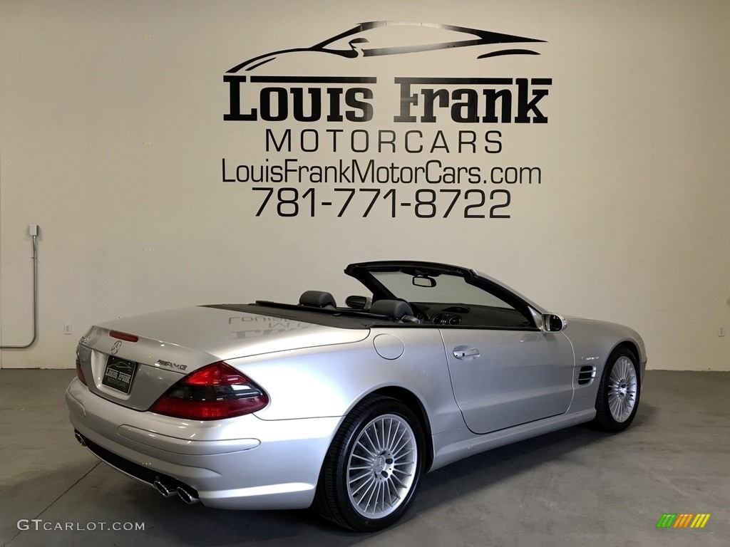 2004 SL 55 AMG Roadster - Brilliant Silver Metallic / Charcoal photo #126